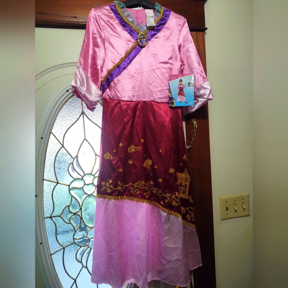 7/8 girls Mulan dress Disney princess
